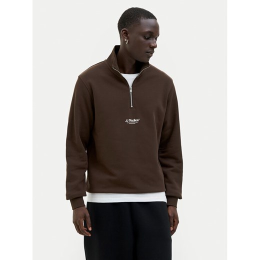 Jack&Jones Bluza Soho 12278793 Brązowy Relaxed Fit ze sklepu MODIVO w kategorii Bluzy męskie - zdjęcie 185486908