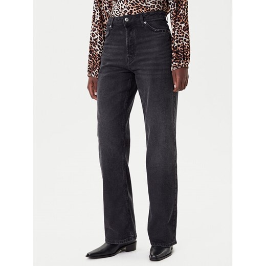 HUGO Jeansy 50546496 Czarny Wide Leg ze sklepu MODIVO w kategorii Jeansy damskie - zdjęcie 185486928