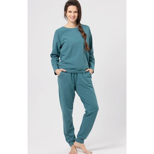 Ciepła bluza domowa turkusowa Hot Touch LHB 729 3, Kolor turkusowy, Rozmiar S, Key ze sklepu Primodo w kategorii Bluzy damskie - zdjęcie 185487746