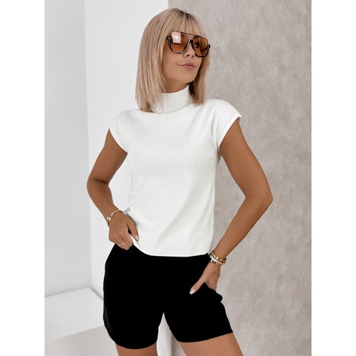 sweter iris biały s/m ze sklepu UBRA w kategorii Swetry damskie - zdjęcie 185488069