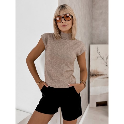 sweter iris ciemnobeżowy l/xl ze sklepu UBRA w kategorii Swetry damskie - zdjęcie 185488077