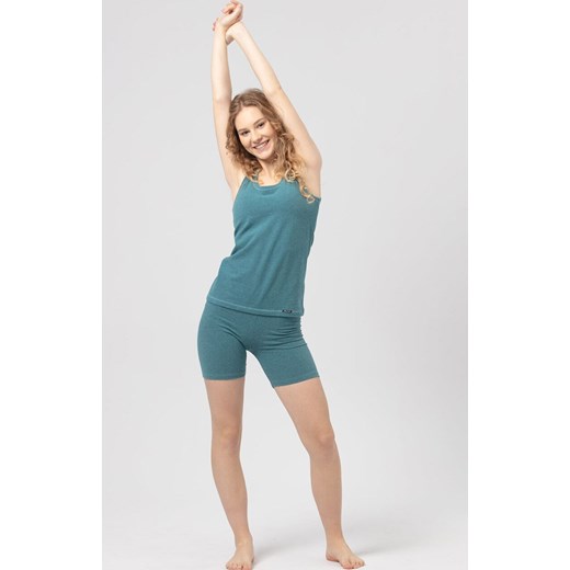 Turkusowy podkoszulek damski Hot Touch LVS 729, Kolor turkusowy, Rozmiar L, Key ze sklepu Intymna w kategorii Podkoszulki i halki - zdjęcie 185488255