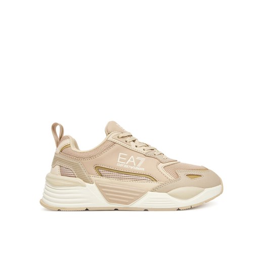 Sneakersy EA7 Emporio Armani 7X000308 AF18447 MZ240 Beżowy ze sklepu eobuwie.pl w kategorii Buty sportowe damskie - zdjęcie 185488755