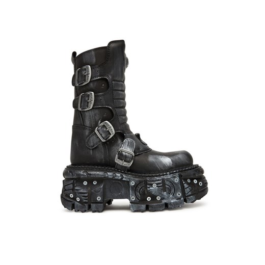 Botki NEW ROCK M-373SC-C1 Szary ze sklepu eobuwie.pl w kategorii Botki - zdjęcie 185488786