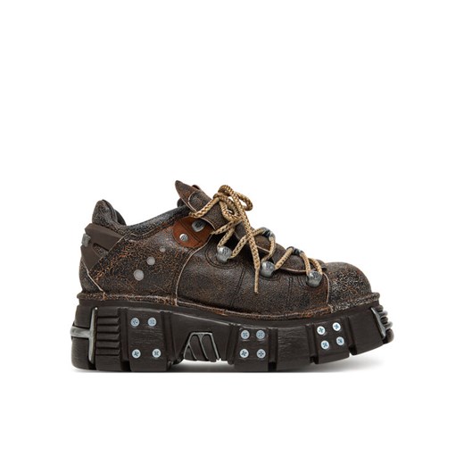 Sneakersy NEW ROCK M-120N-C83 Brązowy ze sklepu eobuwie.pl w kategorii Buty sportowe męskie - zdjęcie 185488797