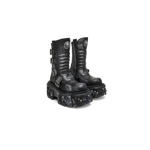 Botki NEW ROCK M-373SC-C1 Szary New Rock 38 eobuwie.pl