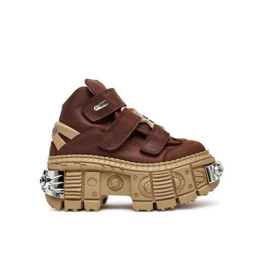 NEW ROCK Sneakersy M-WALL285-C16 Brązowy ze sklepu MODIVO w kategorii Buty sportowe damskie - zdjęcie 185490136