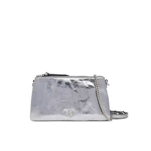 PINKO Torebka Double Mini Al 25-26 PLTT 105359 A2OT Srebrny ze sklepu MODIVO w kategorii Torebki damskie - zdjęcie 185490146