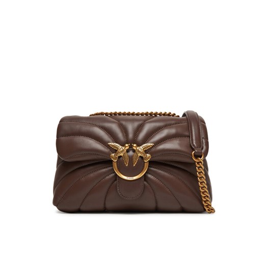 PINKO Torebka Love Puff Classic Cl 100038 A1EX Brązowy ze sklepu MODIVO w kategorii Kopertówki - zdjęcie 185490176