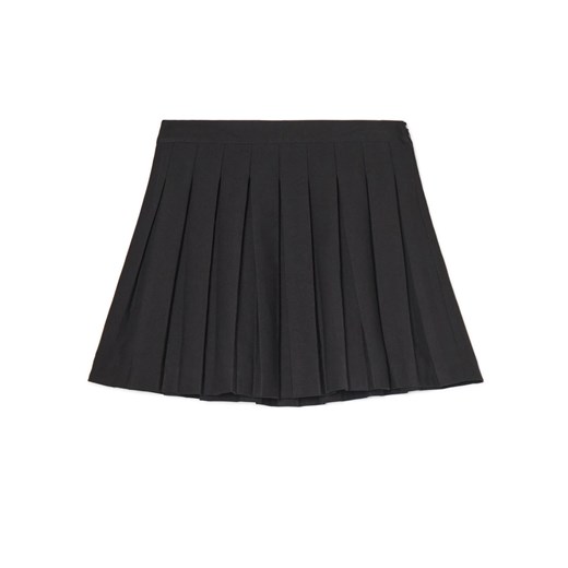 Cropp - Czarna plisowana spódnica mini - czarny Cropp S Cropp