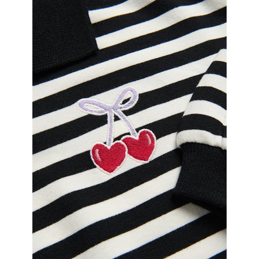 Reserved - Bluzka z kołnierzykiem - czarny Reserved 110 (4-5 lat) Reserved