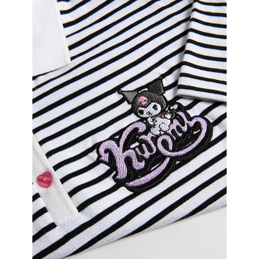 Reserved - T-shirt polo w paski Kuromi - wielobarwny Reserved 116 (5-6 lat) Reserved