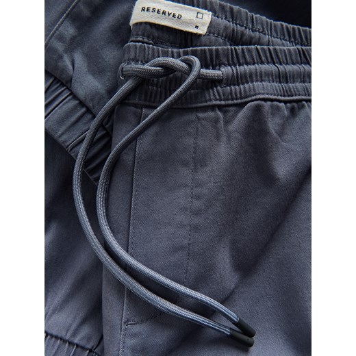 Reserved - Bawełniane spodnie jogger - granatowy Reserved XL Reserved