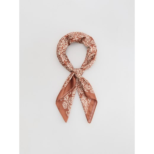 Reserved - Wzorzysta apaszka - koralowy Reserved ONE SIZE Reserved
