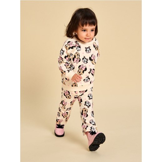 Sinsay - Komplet dzianinowy Minnie Mouse - kremowy Sinsay 5-2 l) Sinsay