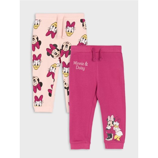 Sinsay - Spodnie dresowe 2 pack Minnie Mouse - różowy ze sklepu Sinsay w kategorii Spodnie dziewczęce - zdjęcie 185493995