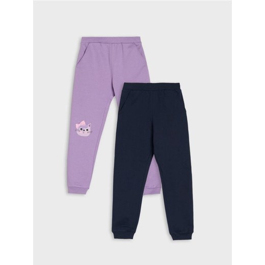 Sinsay - Spodnie dresowe 2 pack - wielobarwny ze sklepu Sinsay w kategorii Spodnie dziewczęce - zdjęcie 185494137