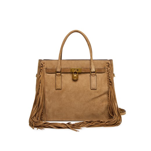 MICHAEL Michael Kors Torebka Hamilton Moderne 30F5ANXS3S Brązowy ze sklepu MODIVO w kategorii Torebki damskie - zdjęcie 185494759