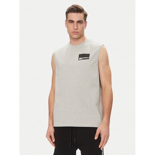 Karl Lagerfeld Jeans Tank top A2M17053 Szary Relaxed Fit ze sklepu MODIVO w kategorii T-shirty męskie - zdjęcie 185494839