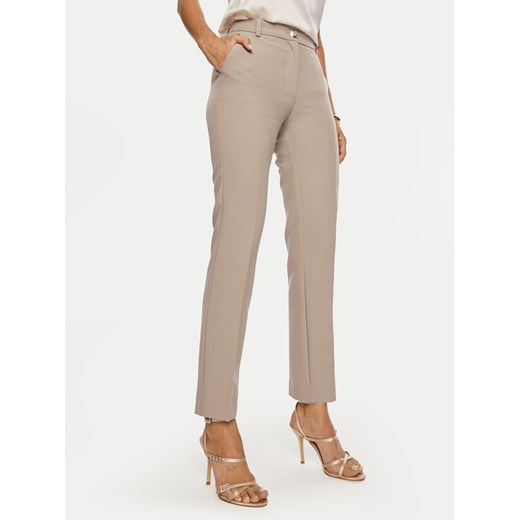 Marciano Guess Chinosy Celia 4BGB04 7046A Beżowy Regular Fit ze sklepu MODIVO w kategorii Spodnie damskie - zdjęcie 185494846