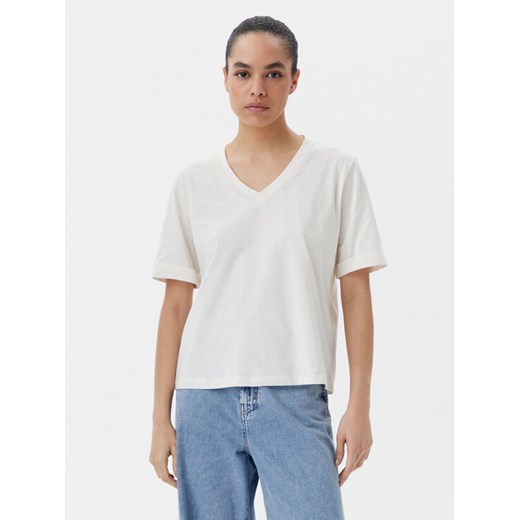 Liu Jo Sport T-Shirt TA5175 JS923 Écru Regular Fit ze sklepu MODIVO w kategorii Bluzki damskie - zdjęcie 185494889