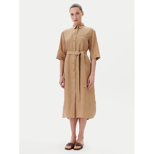 Max Mara Leisure Sukienka koszulowa Salute 2516221028 Brązowy Regular Fit ze sklepu MODIVO w kategorii Sukienki - zdjęcie 185494895