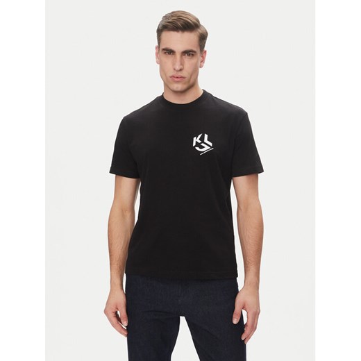 Karl Lagerfeld Jeans T-Shirt A2M17072 Czarny Regular Fit M MODIVO