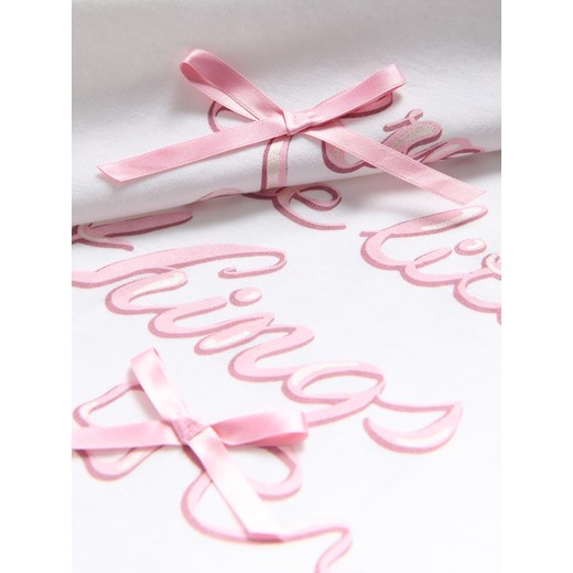 Reserved - T-shirt z aplikacją - złamana biel Reserved 122/128 (6-8 lat) Reserved