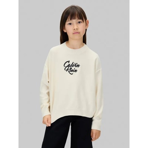 Calvin Klein Jeans Sweter | Regular Fit ze sklepu Gomez Fashion Store w kategorii Swetry dziewczęce - zdjęcie 185496866