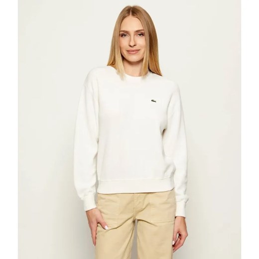 Lacoste Sweter | Regular Fit | z dodatkiem wełny ze sklepu Gomez Fashion Store w kategorii Swetry damskie - zdjęcie 185497127