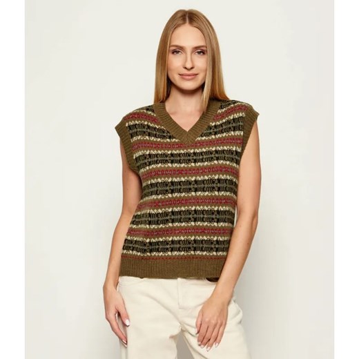 Weekend MaxMara Wełniana kamizelka FLERES | Regular Fit ze sklepu Gomez Fashion Store w kategorii Kamizelki damskie - zdjęcie 185498628