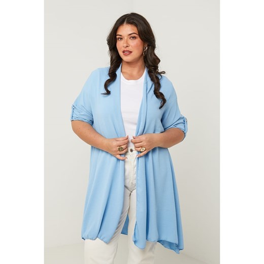 Curvy Lady Kardigan w kolorze błękitnym ze sklepu Limango Polska w kategorii Swetry damskie - zdjęcie 185498727