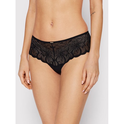 Chantelle Figi brazylijskie Fleurs C12M40 Czarny ze sklepu MODIVO w kategorii Majtki damskie - zdjęcie 185499588