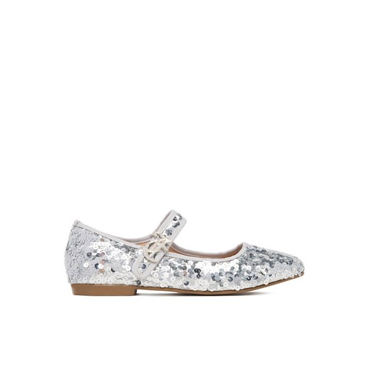 Juicy Couture Baleriny CEO-CM250112-1 Srebrny ze sklepu MODIVO w kategorii Balerinki dziecięce - zdjęcie 185499589