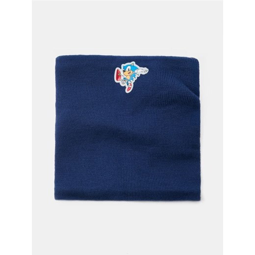 Sinsay - Komin z plastikową naszywką Sonic the Hedgehog - granatowy ze sklepu Sinsay w kategorii Szaliki dziecięce - zdjęcie 185500936