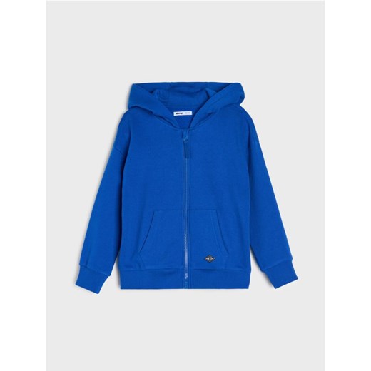 Sinsay - Bluza z kapturem w stylu basic - niebieski ze sklepu Sinsay w kategorii Bluzy chłopięce - zdjęcie 185501087