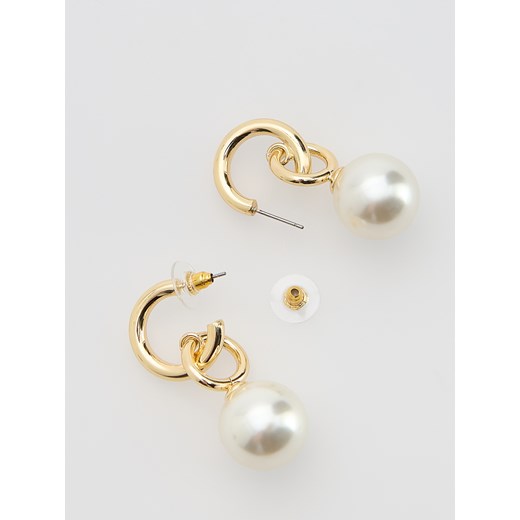 Reserved - Kolczyki z imitacją pereł - biały Reserved ONE SIZE Reserved