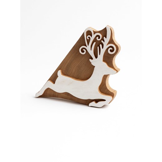 Samimi Stempel &quot;Deer&quot; w kolorze jasnobrązowo-białym - 15 x 12,5 cm ze sklepu Limango Polska w kategorii Zabawki - zdjęcie 185502736