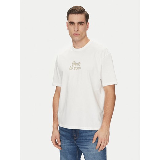 Guess T-Shirt 172901 Biały Classic Fit ze sklepu MODIVO w kategorii T-shirty męskie - zdjęcie 185503407