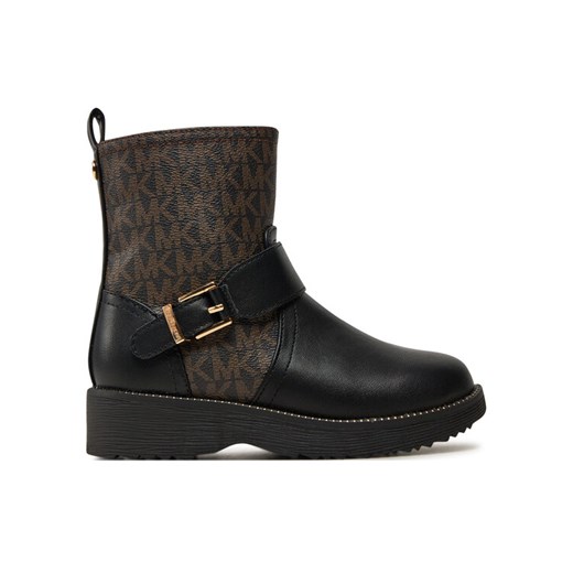 MICHAEL Michael Kors Botki Haskell Mono MK101100 Czarny ze sklepu MODIVO w kategorii Buty zimowe dziecięce - zdjęcie 185503465