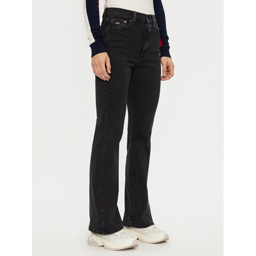 Tommy Jeans Jeansy Sylvia DW0DW19910 Czarny Flare Fit ze sklepu MODIVO w kategorii Jeansy damskie - zdjęcie 185503498