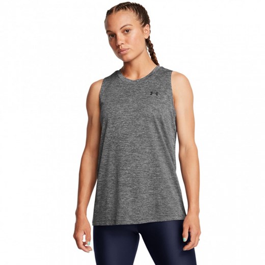 Damski top treningowy Under Armour Tech Tank Twist - szary Under Armour XS Sportstylestory.com wyprzedaż