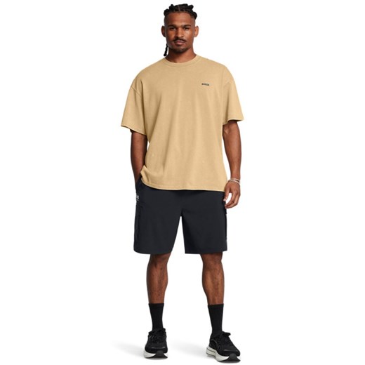Męskie spodenki cargo Under Armour UA Vibe Woven Cargo Short - czarne ze sklepu Sportstylestory.com w kategorii Spodenki męskie - zdjęcie 185504415