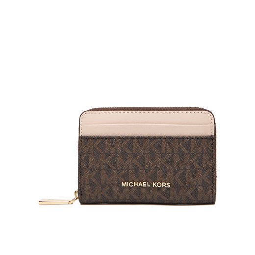 Mały Portfel Damski MICHAEL Michael Kors 32T4GJ6Z5B Brązowy ze sklepu eobuwie.pl w kategorii Portfele damskie - zdjęcie 185505269
