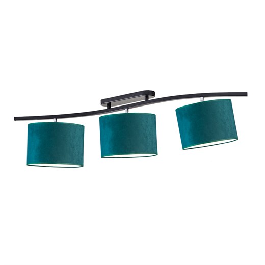 Lampa sufitowa na listwie z welurowymi abażurami CARTAGENA VELUR 3-punktowa regulowana ze sklepu Lysne w kategorii Lampy sufitowe - zdjęcie 185506685