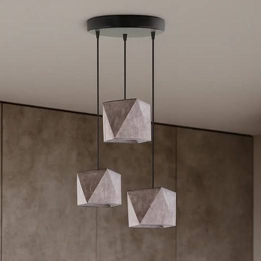 3-płomienna lampa wisząca do kuchni nad wyspę MAJORKA na okrągłej podsufitce ze sklepu Lysne w kategorii Lampy wiszące - zdjęcie 185506775