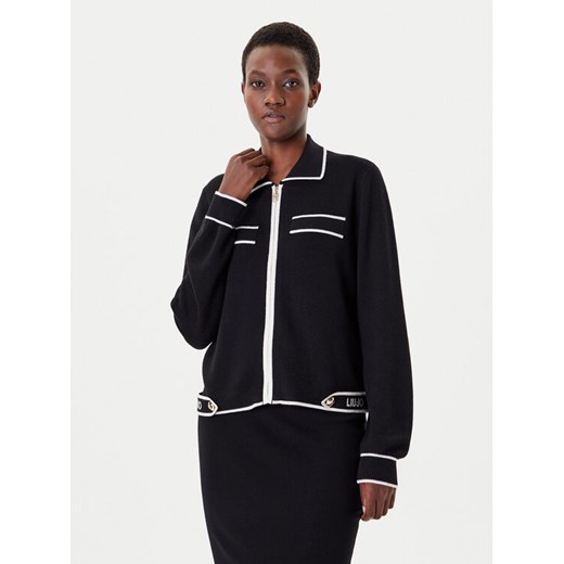 Liu Jo Sport Kardigan TF5250 MS59L Czarny Regular Fit ze sklepu MODIVO w kategorii Swetry damskie - zdjęcie 185507535