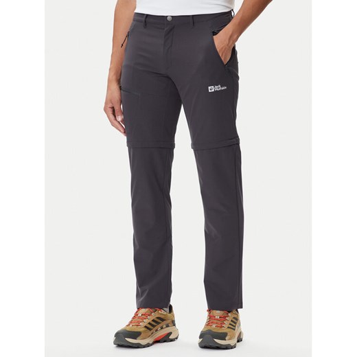 Jack Wolfskin Spodnie outdoor Pico Trail A63905 Szary Regular Fit ze sklepu MODIVO w kategorii Spodnie męskie - zdjęcie 185507578