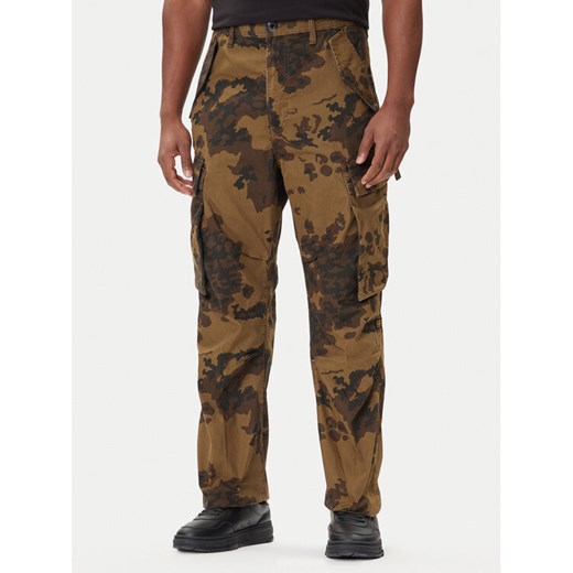 G-Star Raw Spodnie materiałowe R-3N D25224-D553 Zielony Straight Fit ze sklepu MODIVO w kategorii Spodnie męskie - zdjęcie 185507585