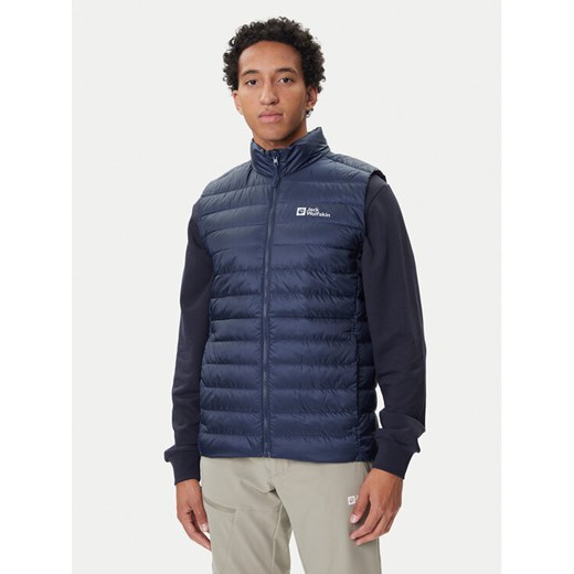 Jack Wolfskin Kamizelka Pilvi 1207711 Granatowy Regular Fit ze sklepu MODIVO w kategorii Kurtki męskie - zdjęcie 185507625